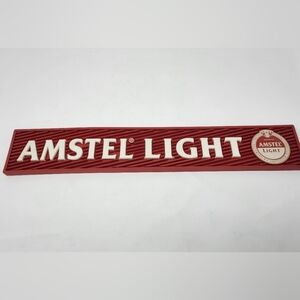 Amstel Light‎ Red Beer Bar Mat Man Cave